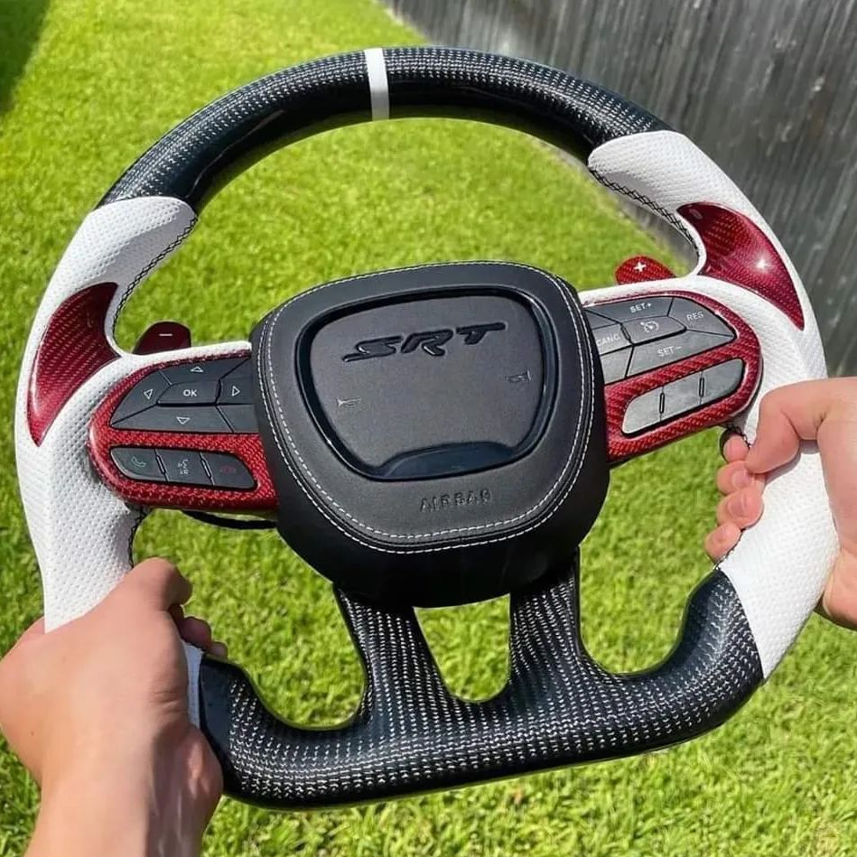 Carbon Fiber SRT Steering Wheel for Sale - Image 2