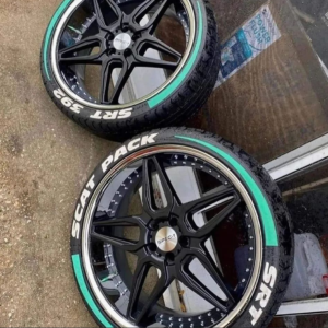 22” 5x115 Spec-1 Wheels With New Tires for Sale